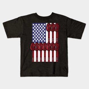 US Open tennis flag Kids T-Shirt